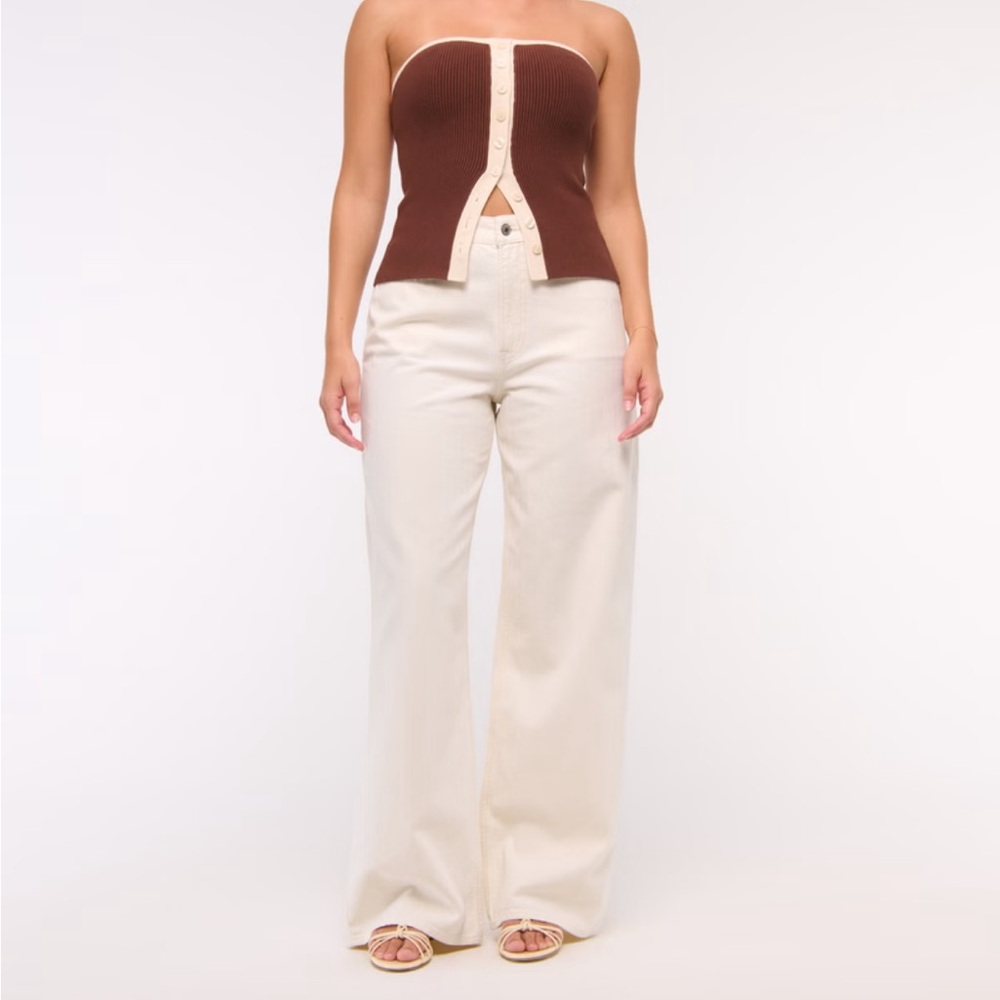 Abercrombie Curve Love Wide Leg Jean